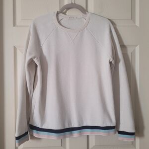 Marine Layer Sweater XL White Stripe Hem
